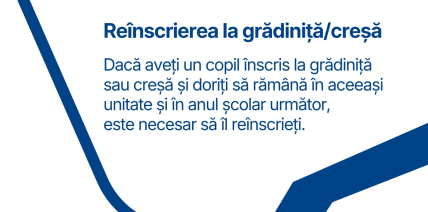 Informații înscriere grădiniță